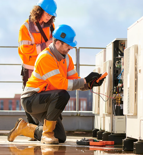 We offer heating and cooling services